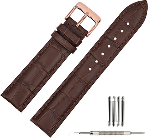 hermes leather watch strap rose gold 20mm